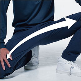 劣化しづらいストレッチパンツ